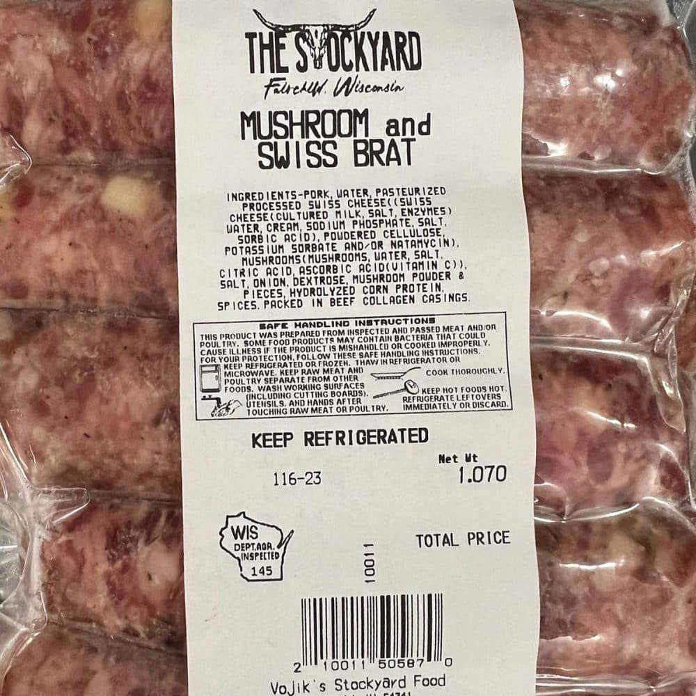 Mushroom & Swiss Bratwurst